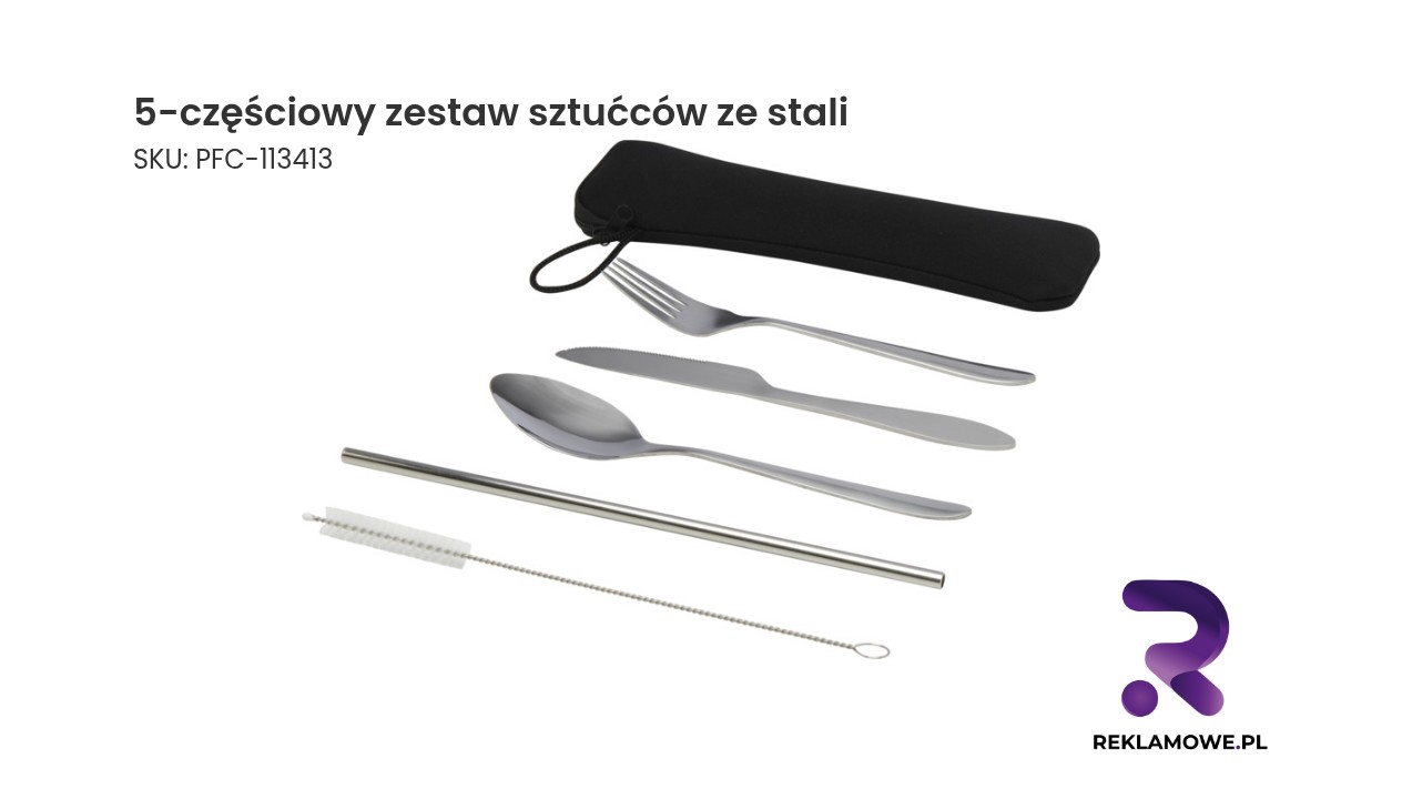 5-częściowy zestaw sztućców ze stali nierdzewnej Sheen 5-częściowy zestaw sztućców ze stali – elegancki komplet sztućców ze stali
