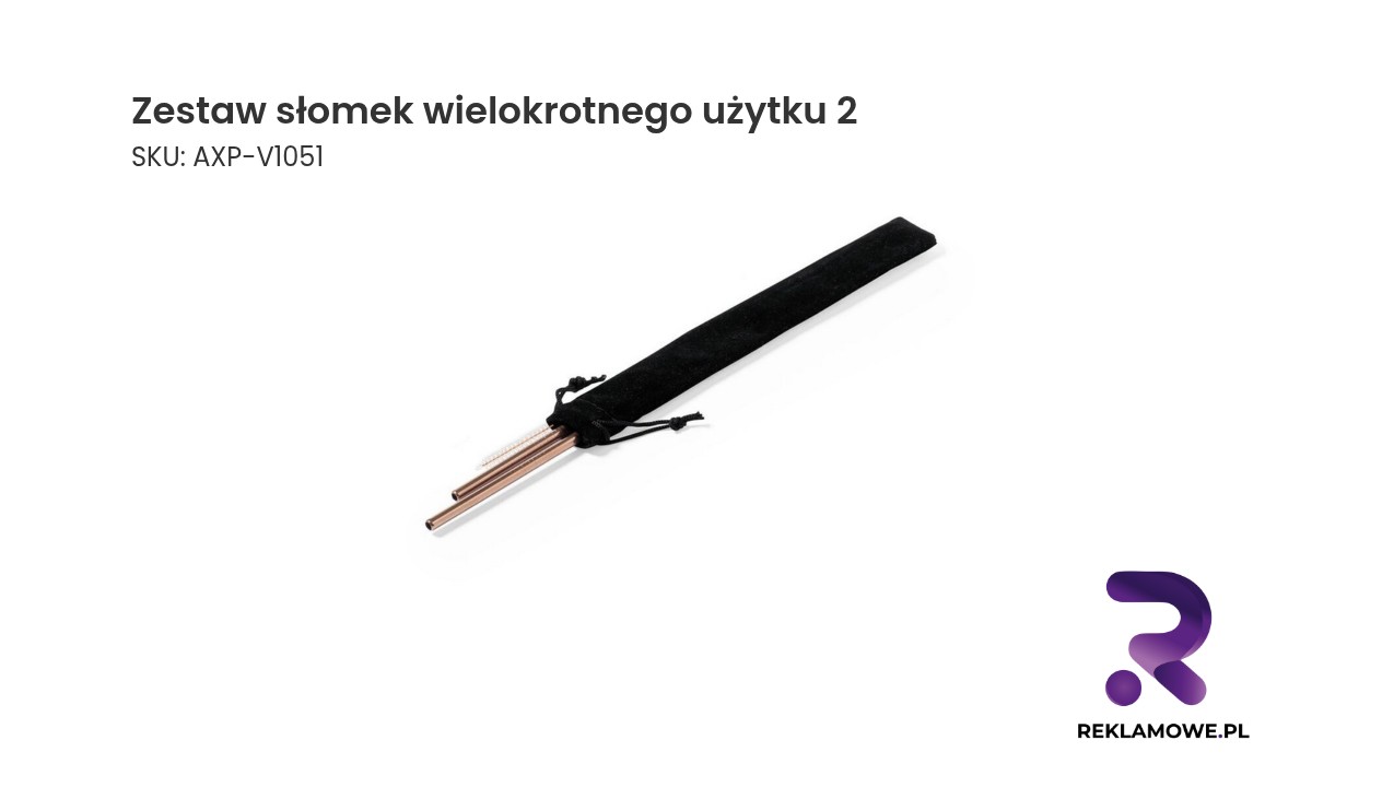 Zestaw słomek wielokrotnego użytku
