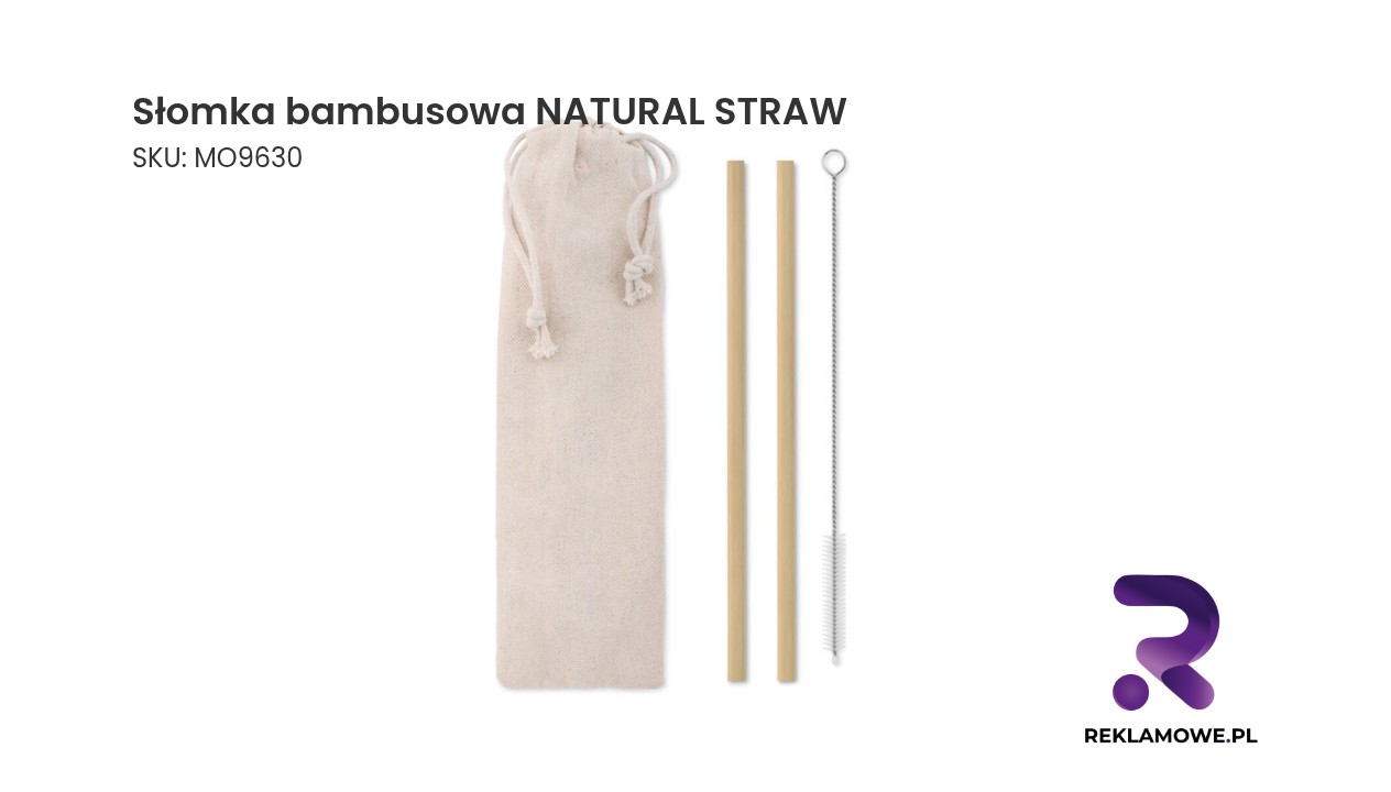 Słomka bambusowa NATURAL STRAW Słomka bambusowa NATURAL STRAW – ekologiczna słomka wielokrotnego użytku