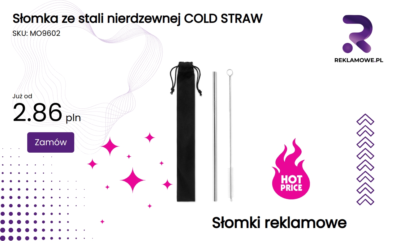 Słomka ze stali nierdzewnej COLD STRAW