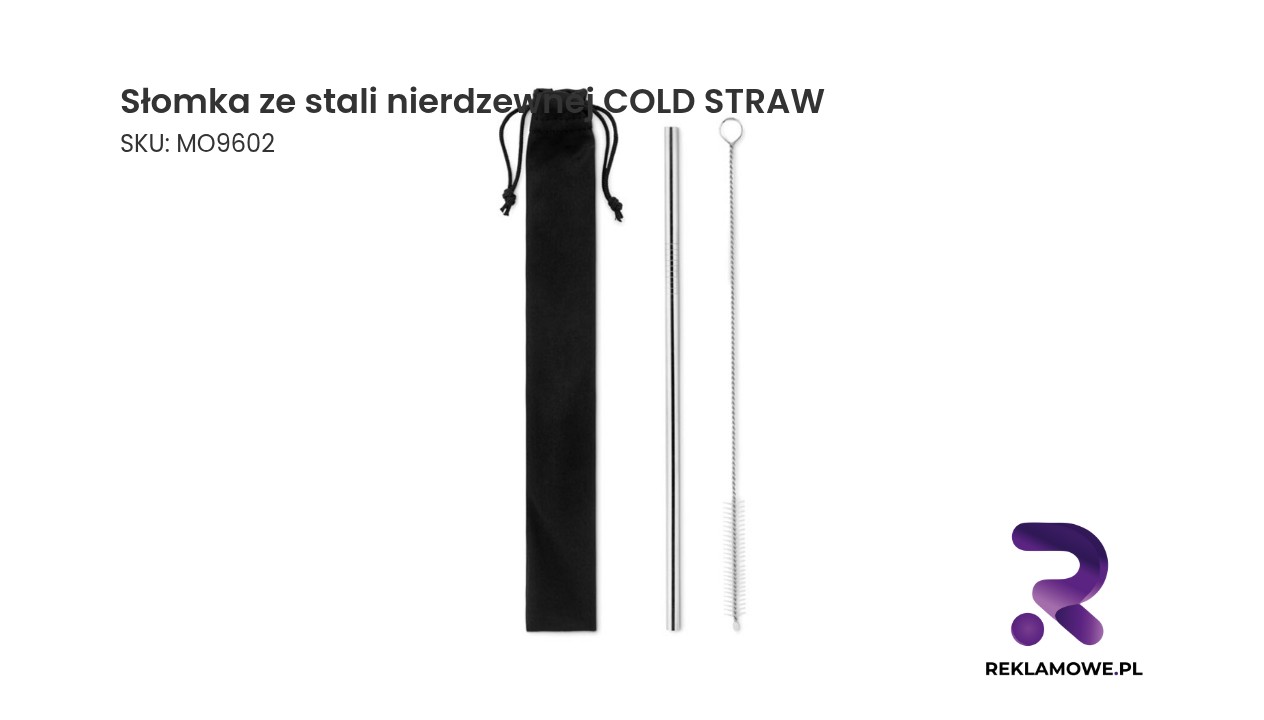 Słomka ze stali nierdzewnej COLD STRAW Słomka ze stali nierdzewnej COLD STRAW – wielorazowa słomka do napojów