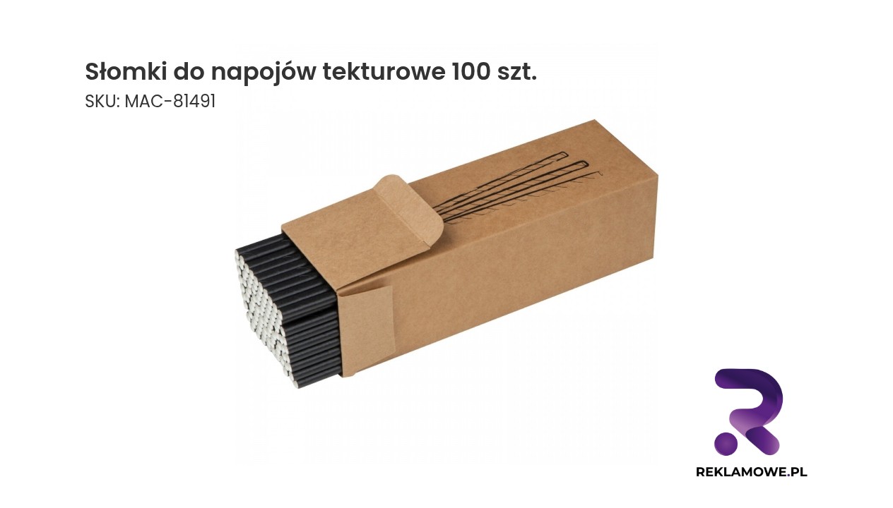 Słomki do napojów tekturowe 100 sztuk